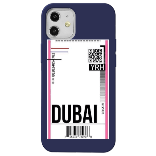 Apple iPhone 12 Dubai YRH Dark blue Colored Silicone TPU Θήκη