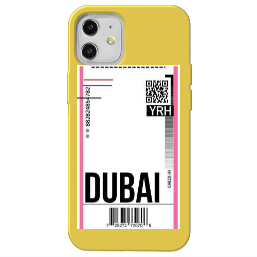 Apple iPhone 12 Dubai YRH Yellow Colored Silicone TPU Θήκη