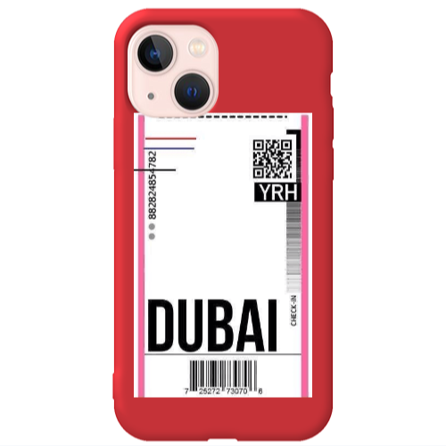 Apple iPhone 13 Dubai YRH Red Colored Silicone TPU Θήκη