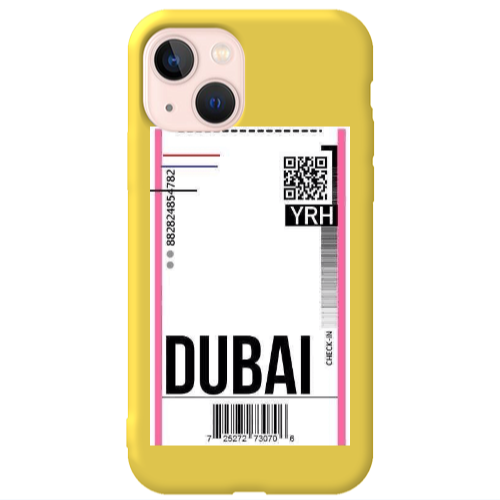 Apple iPhone 13 Dubai YRH Yellow Colored Silicone TPU Θήκη