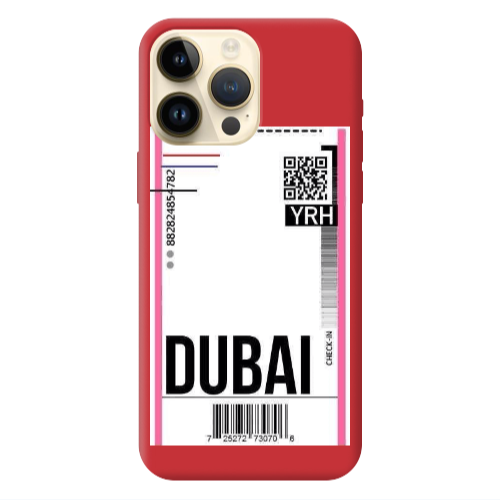 Apple iPhone 13 Pro Max Dubai YRH Red Colored Silicone TPU Θήκη