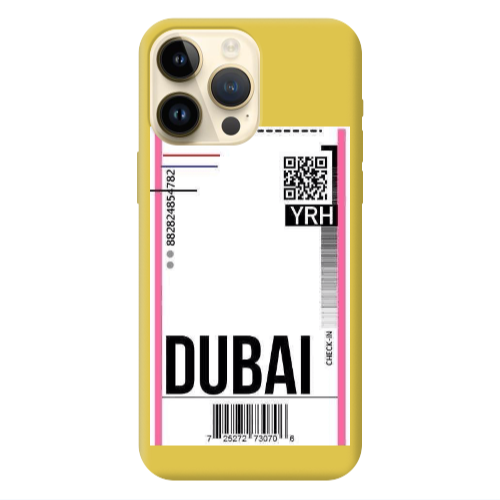 Apple iPhone 13 Pro Max Dubai YRH Yellow Colored Silicone TPU Θήκη
