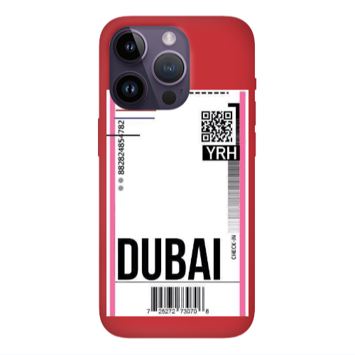 Apple iPhone 14 Pro Max Dubai YRH Red Colored Silicone TPU Θήκη