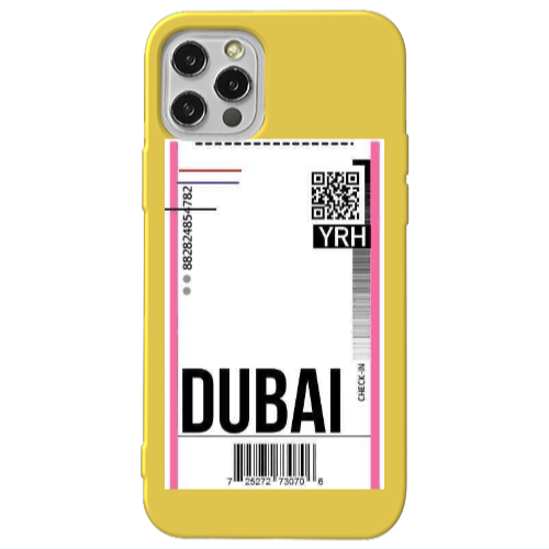 Apple iPhone 13 Pro Dubai YRH Yellow Colored Silicone TPU Θήκη