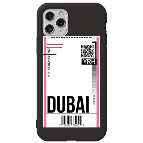 Apple iPhone 11 Pro Max Dubai YRH Black Colored Silicone TPU Θήκη
