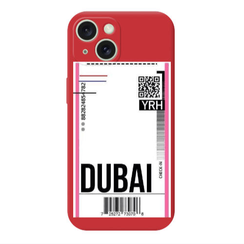 Apple iPhone 15 Dubai YRH Red Colored Silicone TPU Θήκη