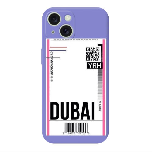 Apple iPhone 15 Plus Dubai YRH Purple Colored Silicone TPU Θήκη