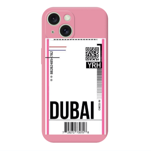 Apple iPhone 15 Plus Dubai YRH Pink Colored Silicone TPU Θήκη