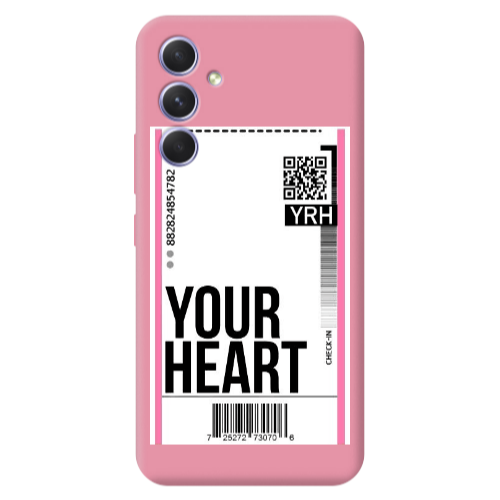 Samsung A56 Your Heart YRH Pink Colored Silicone TPU Θήκη