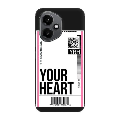 Honor Magic 400 Your Heart YRH Black Colored Silicone TPU Θήκη