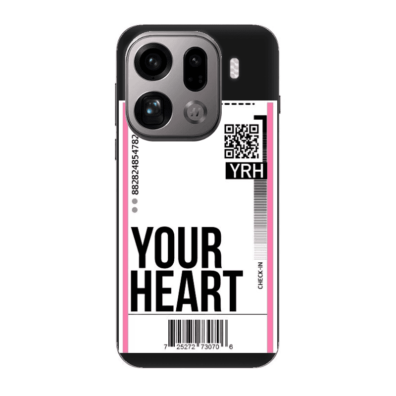 Oppo Find X9 Pro Your Heart YRH Black Colored Silicone TPU Θήκη