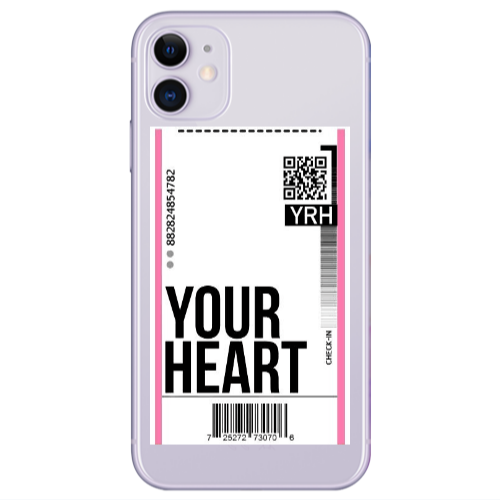 Apple iPhone 11  Your Heart YRH Transparent Silicone TPU Θήκη