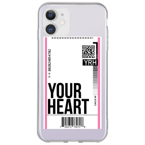 Apple iPhone 12 Your Heart YRH Transparent Silicone TPU Θήκη