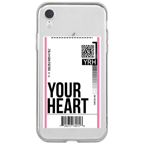 Apple iPhone Xr Your Heart YRH Transparent Silicone TPU Θήκη