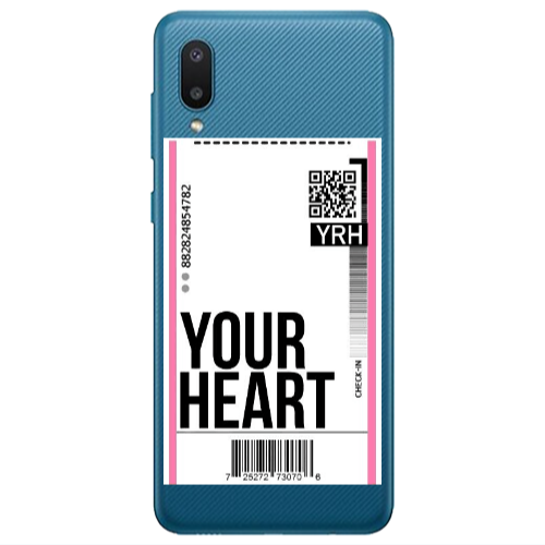 Samsung A02 Your Heart YRH Transparent Silicone TPU Θήκη