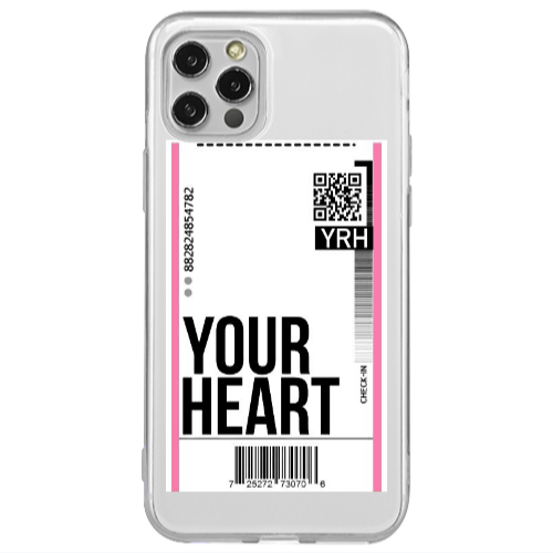 Apple iPhone 12 Pro Your Heart YRH Transparent Silicone TPU Θήκη