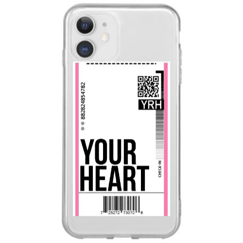Apple iPhone 12 Mini Your Heart YRH Transparent Silicone TPU Θήκη