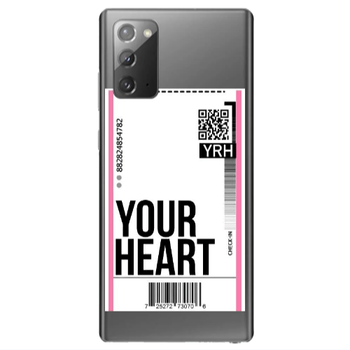 Samsung Note 20 Your Heart YRH Transparent Silicone TPU Θήκη