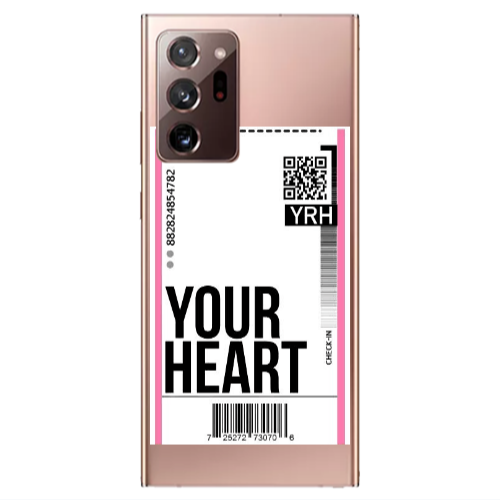 Samsung Note 20 Ultra Your Heart YRH Transparent Silicone TPU Θήκη