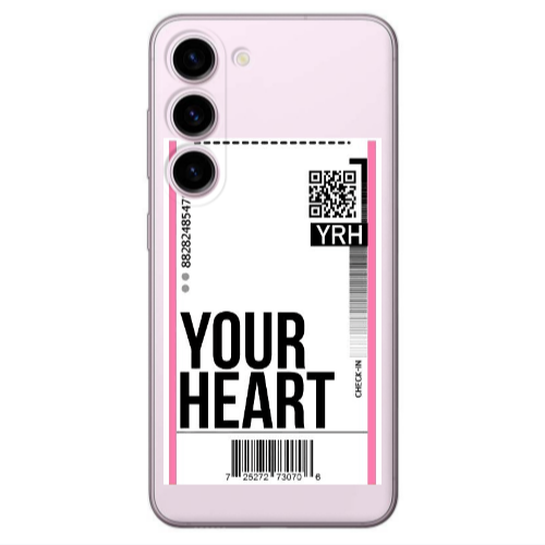 Samsung S23 Your Heart YRH Transparent Silicone TPU Θήκη