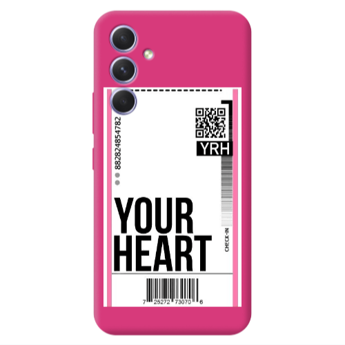 Samsung A54 Your Heart YRH Fuchsia Colored Silicone TPU Θήκη