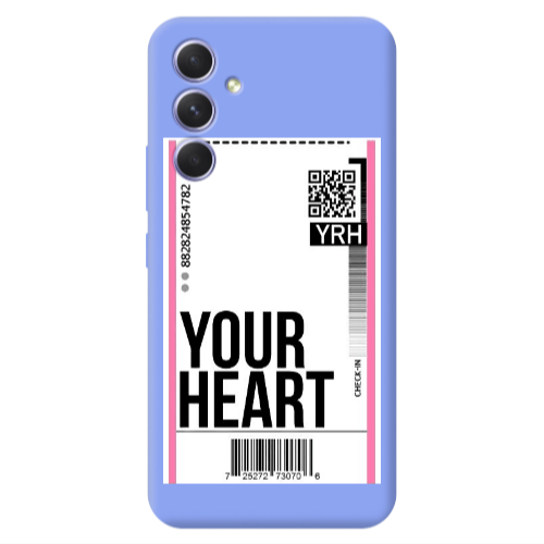 Samsung A54 Your Heart YRH Light Purple Colored Silicone TPU Θήκη