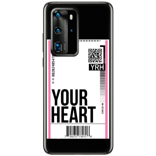 Huawei P40 Pro Your Heart YRH Transparent Silicone TPU Θήκη