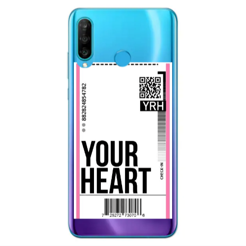 Huawei P30 Lite Your Heart YRH Transparent Silicone TPU Θήκη