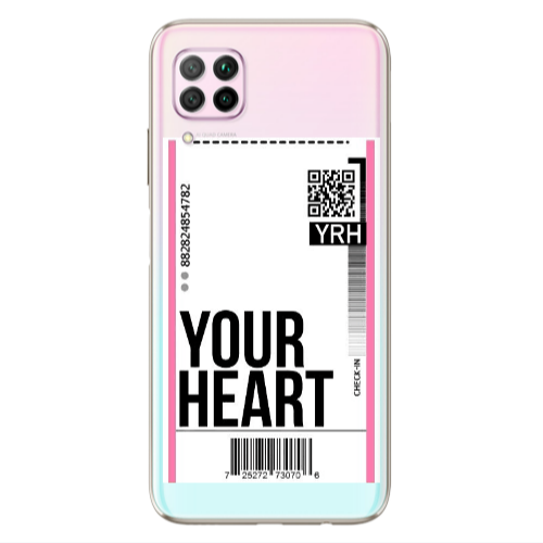 Huawei P40 Lite Your Heart YRH Transparent Silicone TPU Θήκη