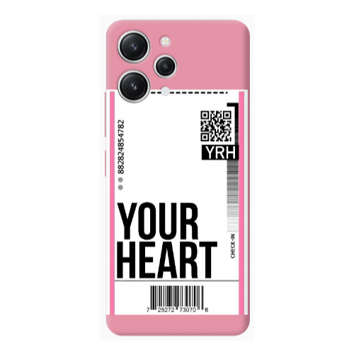 Xiaomi Redmi 12 Your Heart YRH Pink Colored Silicone TPU Θήκη