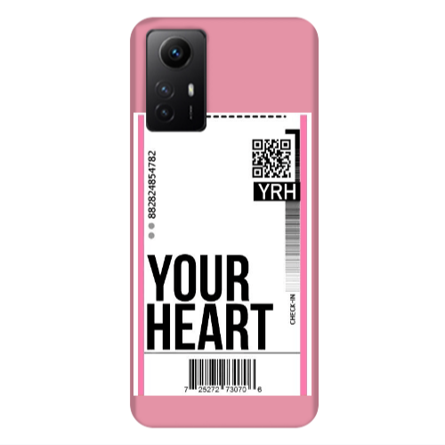 Xiaomi Redmi Note 12s Your Heart YRH Pink Colored Silicone TPU Θήκη