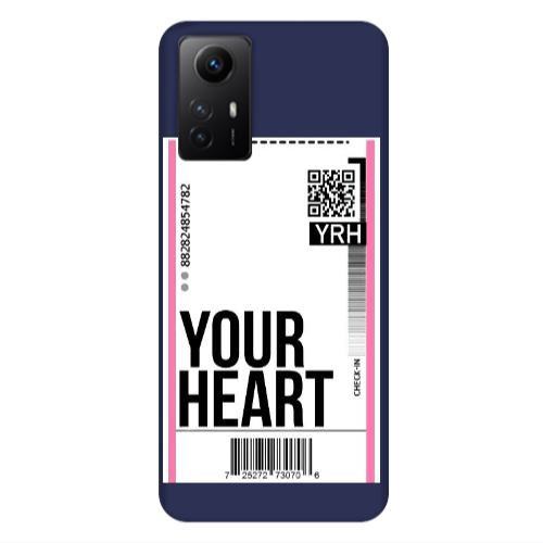 Xiaomi Redmi Note 12s Your Heart YRH Dark blue Colored Silicone TPU Θήκη