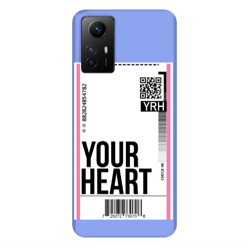 Xiaomi Redmi Note 12s Your Heart YRH Light Purple Colored Silicone TPU Θήκη