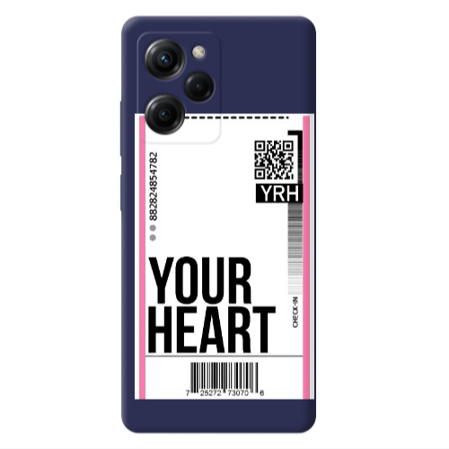 Xiaomi Poco X5 Pro Your Heart YRH Dark blue Colored Silicone TPU Θήκη