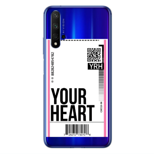 Huawei Nova 5 T Your Heart YRH Transparent Silicone TPU Θήκη