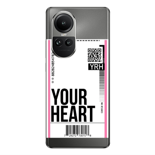 Oppo Reno10 5G Your Heart YRH Transparent Silicone TPU Θήκη