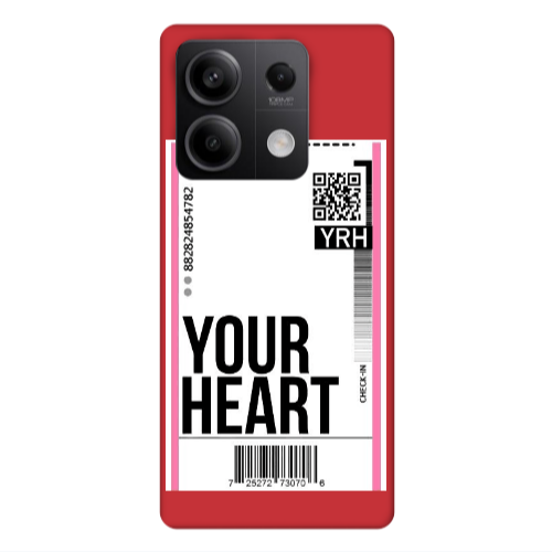 Xiaomi Redmi Note 13Pro 5G Your Heart YRH Red Colored Silicone TPU Θήκη
