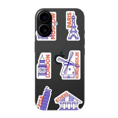 Apple Iphone 16 plus Pisa Athens Transparent Silicone TPU Θήκη