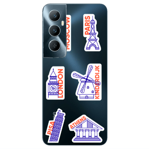 Realme C65 Pisa Athens Transparent Silicone TPU Θήκη
