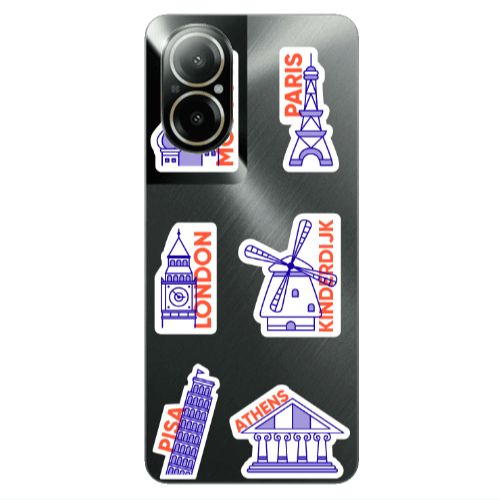 Realme C67 Pisa Athens Transparent Silicone TPU Θήκη