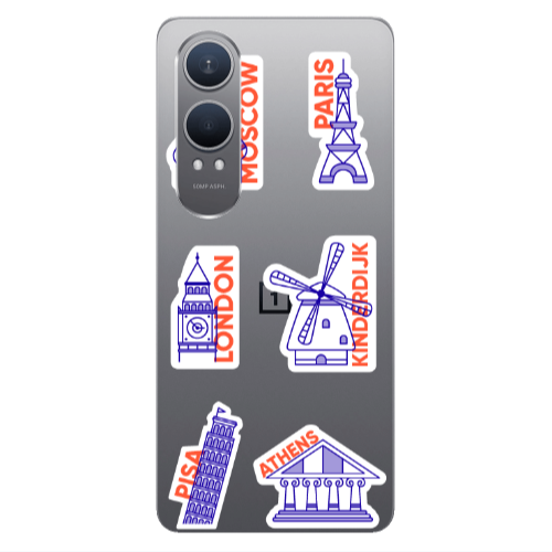 Oneplus Nord Ce 4 lite Pisa Athens Transparent Silicone TPU Θήκη