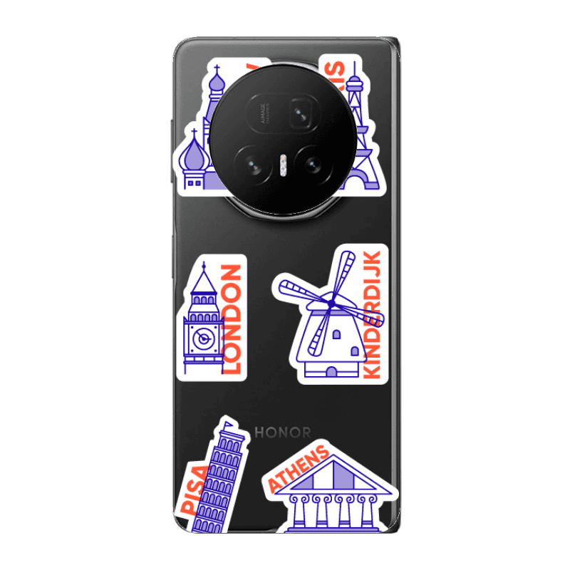 Honor Magic V5 Pisa Athens Transparent Silicone TPU Θήκη