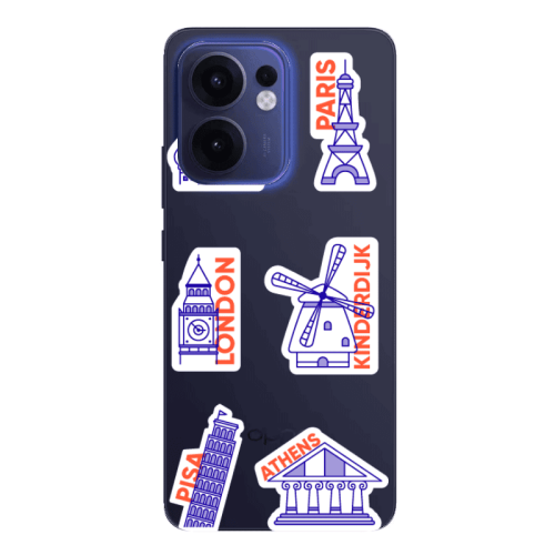 Oppo Reno13 FS Pisa Athens Transparent Silicone TPU Θήκη