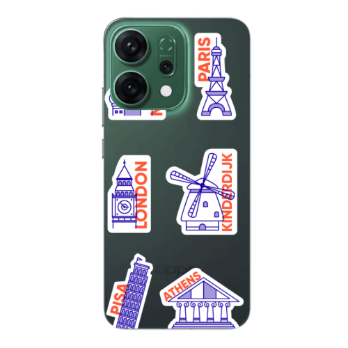 Oppo RENO 14 Pisa Athens Transparent Silicone TPU Θήκη