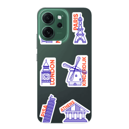 Oppo 14 F Pisa Athens Transparent Silicone TPU Θήκη