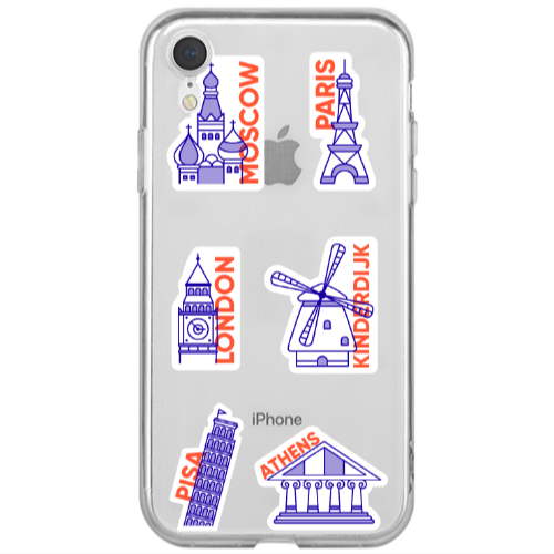 Apple iPhone Xr Pisa Athens Transparent Silicone TPU Θήκη