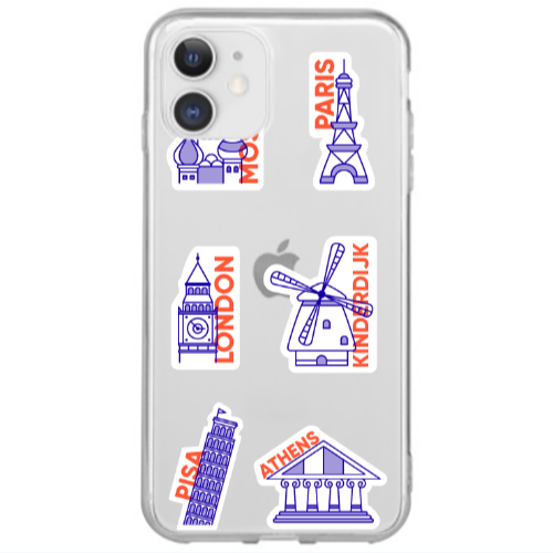 Apple iPhone 12 Mini Pisa Athens Transparent Silicone TPU Θήκη