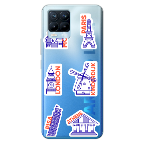 Realme 8 Pro Pisa Athens Transparent Silicone TPU Θήκη