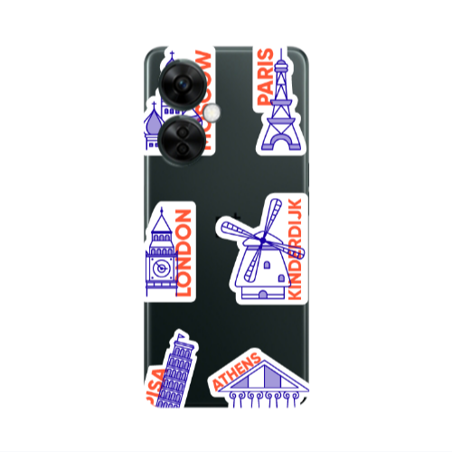 Oneplus Nord CE 3 Lite 5G Pisa Athens Transparent Silicone TPU Θήκη
