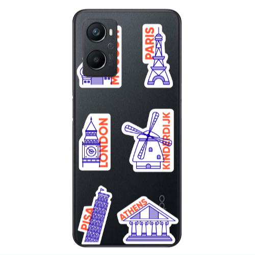 Oppo A 96 Pisa Athens Transparent Silicone TPU Θήκη